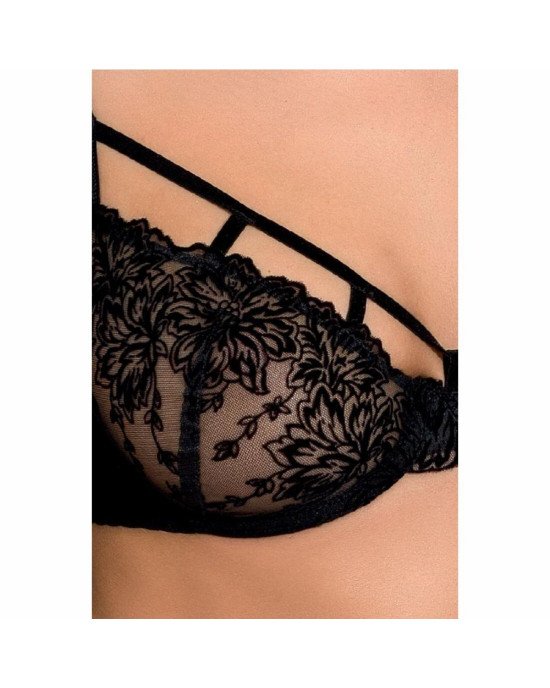 Комплект білизни HAYA SET black XXL/XXXL - Passion Exclusive: стрінги, ліф, пояс для панчох Комплект білизни HAYA SET black XXL/XXXL - Passion Exclusive: стрінги, ліф, пояс для панчох