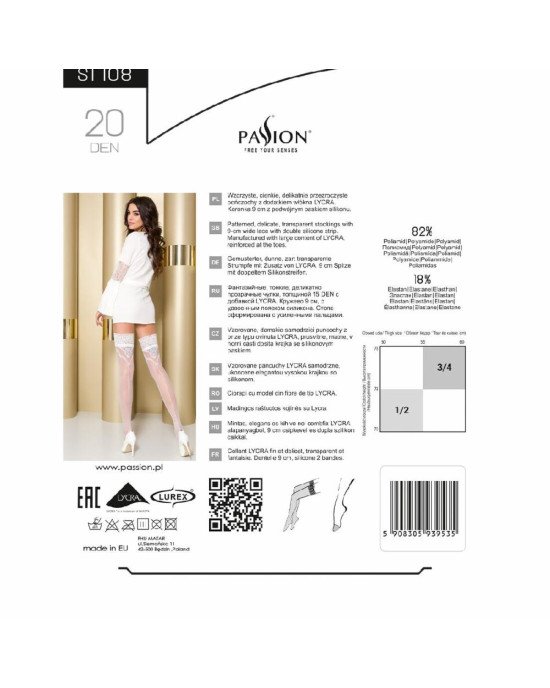 Панчохи ST108 1/2 nero - Passion Панчохи ST108 1/2 nero - Passion