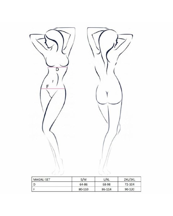 Комплект білизни MAGALI SET OpenBra red XXL/XXXL - Passion Exclusive: стрепи: ліф, трусики і пояс Комплект білизни MAGALI SET OpenBra red XXL/XXXL - Passion Exclusive: стрепи: ліф, трусики і пояс