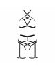Комплект білизни MORGAN SET OpenBra black L/XL - Passion Exclusive: стрепи: трусики, ліф, пояс Комплект білизни MORGAN SET OpenBra black L/XL - Passion Exclusive: стрепи: трусики, ліф, пояс