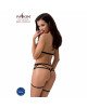 Комплект білизни MORGAN SET OpenBra black L/XL - Passion Exclusive: стрепи: трусики, ліф, пояс Комплект білизни MORGAN SET OpenBra black L/XL - Passion Exclusive: стрепи: трусики, ліф, пояс