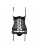 Корсет з відкритими грудьми NORTH CORSET black S/M - Passion Exclusive, пажі, трусики, шнурівка Корсет з відкритими грудьми NORTH CORSET black S/M - Passion Exclusive, пажі, трусики, шнурівка
