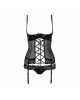 Корсет з відкритими грудьми NORTH CORSET black XXL/XXXL - Passion Exclusive, пажі, трусики, шнурівка Корсет з відкритими грудьми NORTH CORSET black XXL/XXXL - Passion Exclusive, пажі, трусики, шнурівка