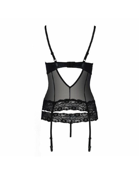 Корсет з відкритими грудьми NORTH CORSET black XXL/XXXL - Passion Exclusive, пажі, трусики, шнурівка Корсет з відкритими грудьми NORTH CORSET black XXL/XXXL - Passion Exclusive, пажі, трусики, шнурівка