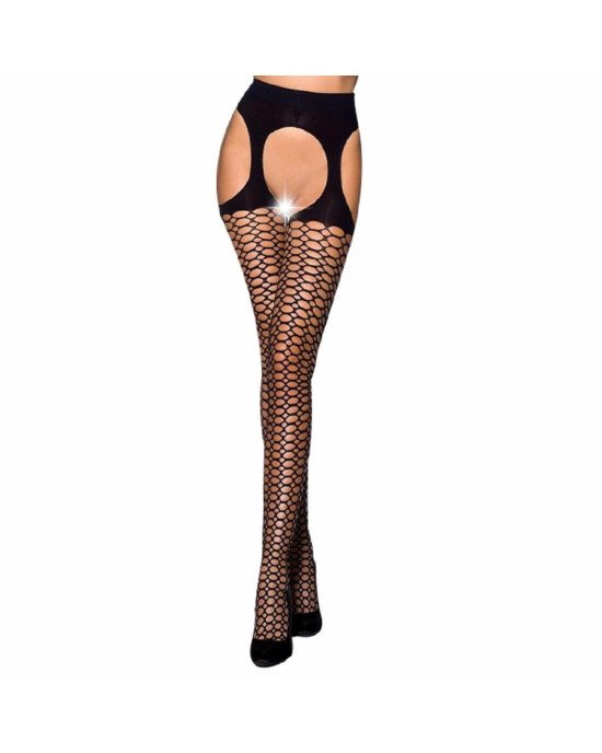 Еротичні колготки TIOPEN 004 nero 1/2 (fishnet 40 den) - Passion, імітація панчох і пояса Еротичні колготки TIOPEN 004 nero 1/2 (fishnet 40 den) - Passion, імітація панчох і пояса