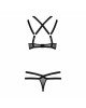 Комплект белья HAGAR SET black XXL/XXXL - Passion Exclusive: стрэпы: трусики и лиф Комплект белья HAGAR SET black XXL/XXXL - Passion Exclusive: стрэпы: трусики и лиф