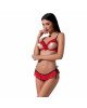 Комплект білизни CHERRY SET OpenBra red L/XL - Passion Exclusive: відкритий ліф, трусики-спідничка Комплект білизни CHERRY SET OpenBra red L/XL - Passion Exclusive: відкритий ліф, трусики-спідничка