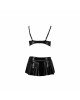 Комплект білизни під латекс DEBY SET black L/XL - Passion: ліф, міні-спідничка, стрінги Комплект білизни під латекс DEBY SET black L/XL - Passion: ліф, міні-спідничка, стрінги
