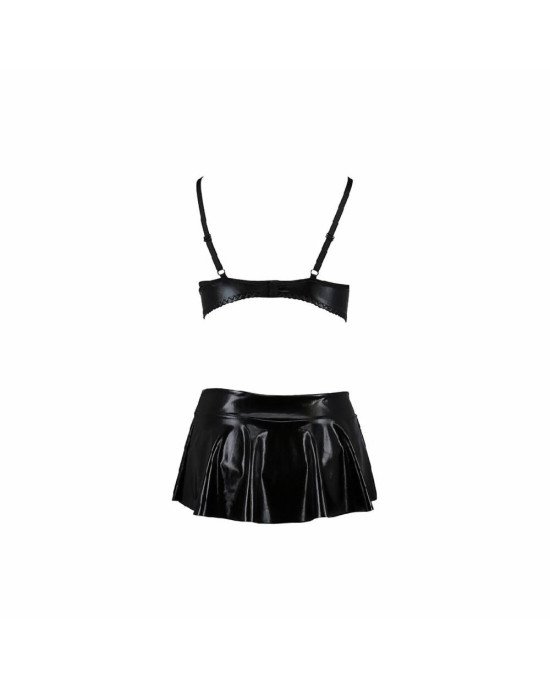 Комплект білизни під латекс DEBY SET black XXL/XXXL - Passion: ліф, міні-спідничка, стрінги Комплект білизни під латекс DEBY SET black XXL/XXXL - Passion: ліф, міні-спідничка, стрінги