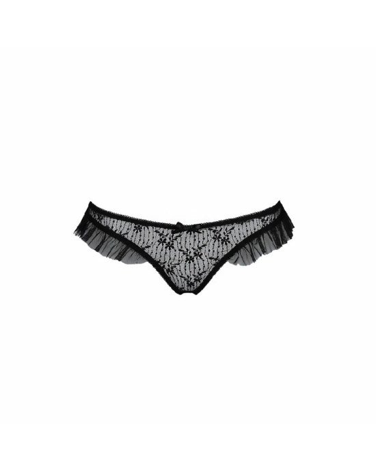 Трусики з оборками DONIA THONG black XXL/XXXL - Passion Exclusive Трусики з оборками DONIA THONG black XXL/XXXL - Passion Exclusive