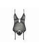 Корсет з декольте ERZA CORSET black XXL/XXXL - Passion, пажі, трусики, напівпрозорий Корсет з декольте ERZA CORSET black XXL/XXXL - Passion, пажі, трусики, напівпрозорий