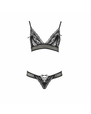 Комплект білизни ERZA SET black L/XL - Passion: ліф і трусики Комплект білизни ERZA SET black L/XL - Passion: ліф і трусики