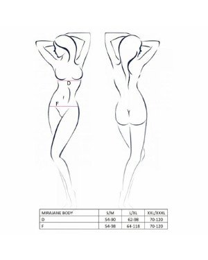 MIRAJANE BODY black XXL/XXXL - Passion Exclusive MIRAJANE BODY black XXL/XXXL - Passion Exclusive