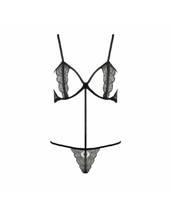 Комплект білизни QUENTRIS BIKINI black S/M - Passion Exclusive, стрінги і напіввідкритий ліф Комплект білизни QUENTRIS BIKINI black S/M - Passion Exclusive, стрінги і напіввідкритий ліф