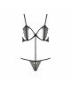Комплект білизни QUENTRIS BIKINI black S/M - Passion Exclusive, стрінги і напіввідкритий ліф Комплект білизни QUENTRIS BIKINI black S/M - Passion Exclusive, стрінги і напіввідкритий ліф