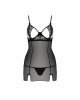 Прозора сорочка приталена QUENTRIS CHEMISE black L/XL - Passion Exclusive, трусики Прозора сорочка приталена QUENTRIS CHEMISE black L/XL - Passion Exclusive, трусики