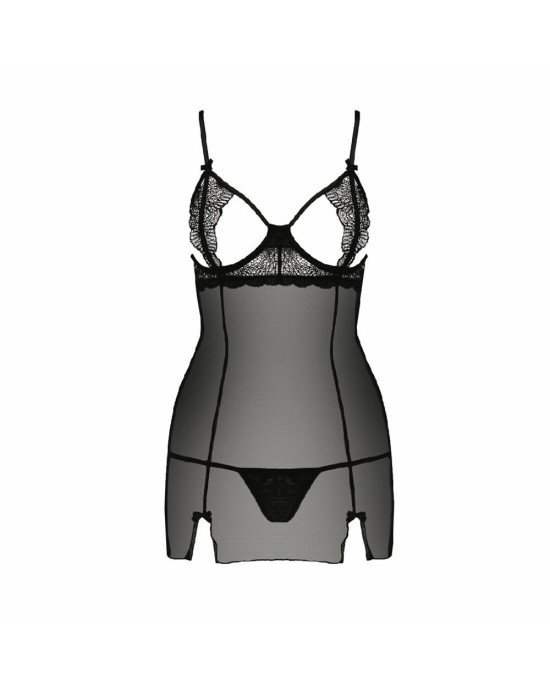 Прозора сорочка приталена QUENTRIS CHEMISE black XXL/XXXL - Passion Exclusive, трусики Прозора сорочка приталена QUENTRIS CHEMISE black XXL/XXXL - Passion Exclusive, трусики