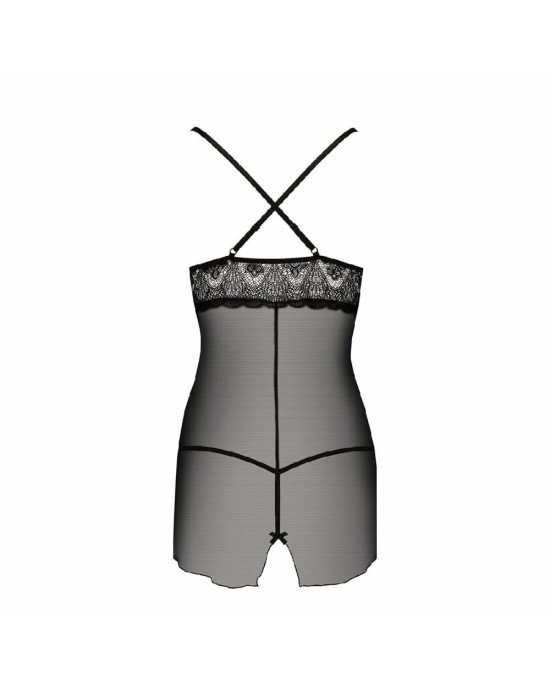 Прозора сорочка приталена QUENTRIS CHEMISE black XXL/XXXL - Passion Exclusive, трусики Прозора сорочка приталена QUENTRIS CHEMISE black XXL/XXXL - Passion Exclusive, трусики