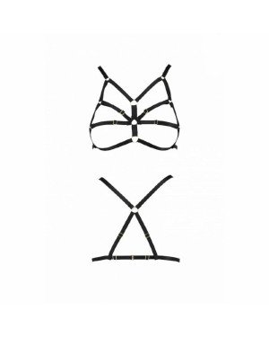 Бюстгальтер-стрепи ARMANDA BRA black L/XL - Passion Exclusive Бюстгальтер-стрепи ARMANDA BRA black L/XL - Passion Exclusive