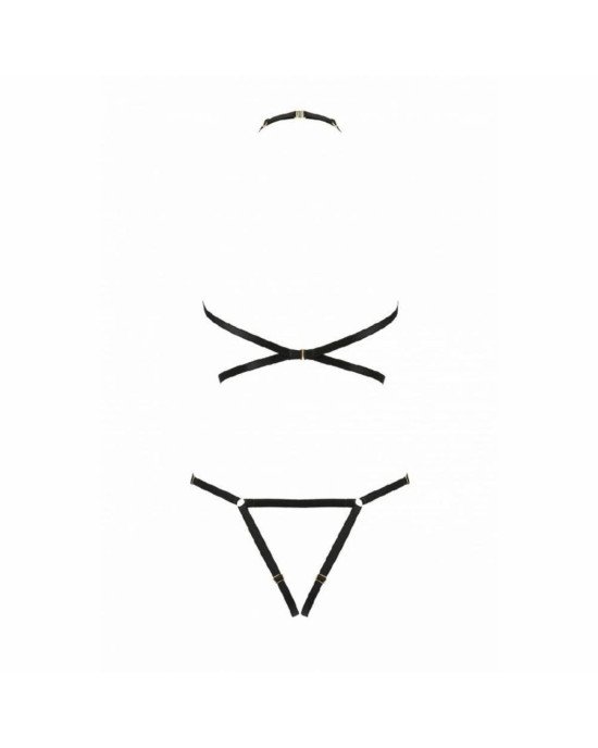 Портупея-боді зі стреп IVENA black S/M - Passion Exclusive Портупея-боді зі стреп IVENA black S/M - Passion Exclusive