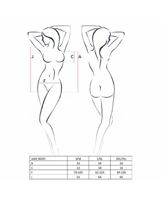 Відвертий боді з елементами стреп JADE BODY black XXL/XXXL - Passion Exclusive Відвертий боді з елементами стреп JADE BODY black XXL/XXXL - Passion Exclusive