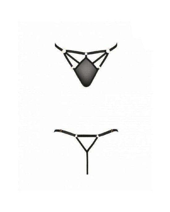 Стрінги зі стреп MEGGY THONG black S/M - Passion Exclusive Стрінги зі стреп MEGGY THONG black S/M - Passion Exclusive