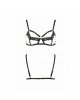 Бюстгальтер-стрепи з мереживом SOLON BRA black S/M - Passion Exclusive Бюстгальтер-стрепи з мереживом SOLON BRA black S/M - Passion Exclusive