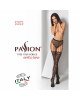Еротичні колготки-бодістокінг Passion S003 black, імітація мереживних панчіх та трусиків Еротичні колготки-бодістокінг Passion S003 black, імітація мереживних панчіх та трусиків