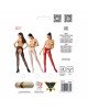 Еротичні колготки-бодістокінг Passion S017 red, імітація ажурних панчох та пояса Еротичні колготки-бодістокінг Passion S017 red, імітація ажурних панчох та пояса