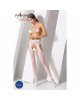 Еротичні колготки-бодістокінг Passion S017 white, імітація ажурних панчох та пояса Еротичні колготки-бодістокінг Passion S017 white, імітація ажурних панчох та пояса