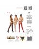 Еротичні колготки-бодістокінг Passion S025 black, імітація ажурних панчох з пояском Еротичні колготки-бодістокінг Passion S025 black, імітація ажурних панчох з пояском