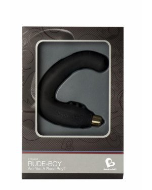 Вібромасажер простати Rocks Off Rude-Boy Black, масаж промежини, макс. діаметр 2,5 см