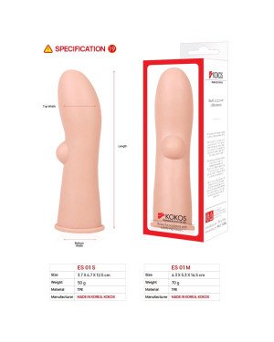Насадка на член Kokos Extreme Sleeve ES.01 розмір M Насадка на член Kokos Extreme Sleeve ES.01 розмір M