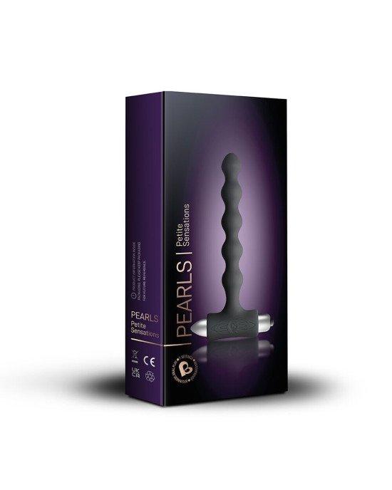 Анальний вібратор Rocks Off Petite Sensations — Pearls Black Анальний вібратор Rocks Off Petite Sensations — Pearls Black