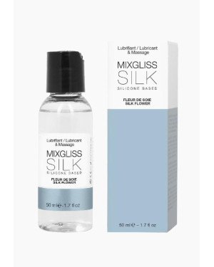 Лубрикант на силіконовій основі MixGliss SILK - FLEUR DE SOIE (50 мл) з квітковим ароматом Лубрикант на силіконовій основі MixGliss SILK - FLEUR DE SOIE (50 мл) з квітковим ароматом
