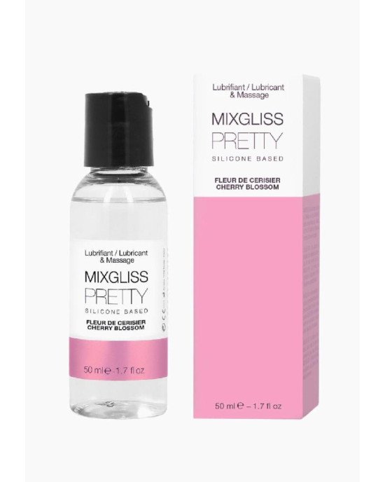 Лубрикант на силіконовій основі MixGliss PRETTY - FLEUR CERISIER (50 мл) з ароматом квіток вишні Лубрикант на силіконовій основі MixGliss PRETTY - FLEUR CERISIER (50 мл) з ароматом квіток вишні