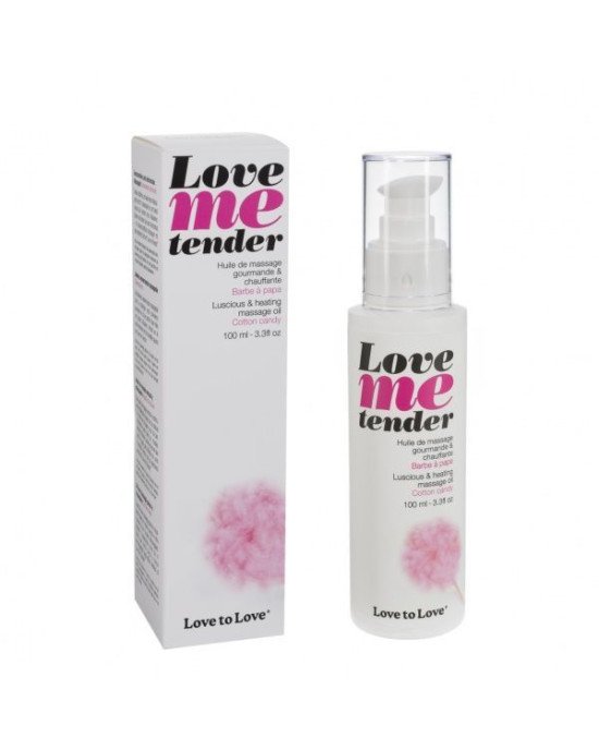 Масажне масло Love To Love LOVE ME TENDER Cotton candy (100 мл) натуральне без консервантів Масажне масло Love To Love LOVE ME TENDER Cotton candy (100 мл) натуральне без консервантів