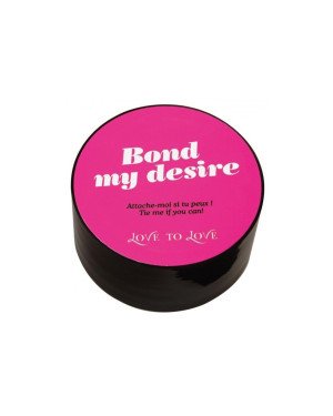 Скотч для бондажа Love To Love BOND MY DESIRE (15м) Чорний, не липне до шкіри і волосків Скотч для бондажа Love To Love BOND MY DESIRE (15м) Чорний, не липне до шкіри і волосків