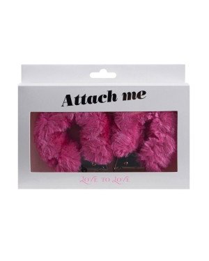 Наручники з плюшевою обробкою Love To Love ATTACH ME Pink Наручники з плюшевою обробкою Love To Love ATTACH ME Pink
