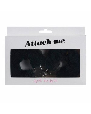 Наручники з плюшевою обробкою Love To Love ATTACH ME Black Наручники з плюшевою обробкою Love To Love ATTACH ME Black