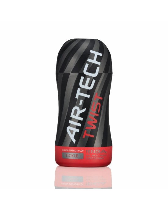 Мастурбатор Tenga Air-Tech Twist Tickle Red зі змінною тугістю обхвату, ефект глибокого мінету Мастурбатор Tenga Air-Tech Twist Tickle Red зі змінною тугістю обхвату, ефект глибокого мінету