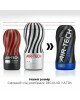 Мастурбатор Tenga Air-Tech Twist Ripple Blue зі змінною тугістю обхвату, ефект глибокого мінету