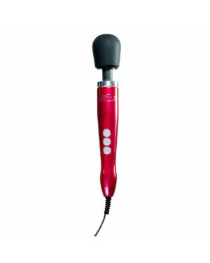 Вібромасажер DOXY Die Cast Red, дуже потужний, живлення 220В, металевий корпус