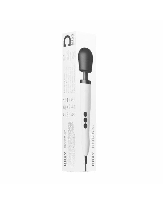 Вібромасажер DOXY Original White, дуже потужний, живлення 220В