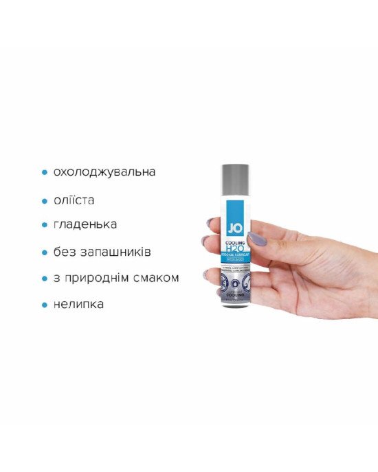 Охолоджувальна змазка на водній основі System JO H2O COOLING (30 мл) з ментолом, рослинний гліцерин Охолоджувальна змазка на водній основі System JO H2O COOLING (30 мл) з ментолом, рослинний гліцерин