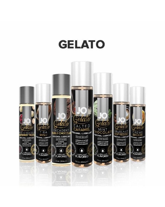 Змазка на водній основі System JO GELATO Salted Caramel (30 мл) без цукру, парабенів та пропіленглік Змазка на водній основі System JO GELATO Salted Caramel (30 мл) без цукру, парабенів та пропіленглік