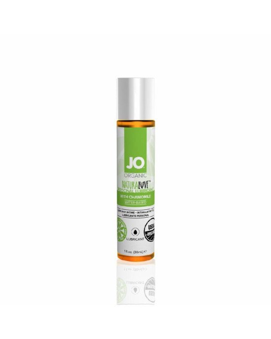 Змазка на водній основі System JO NATURALOVE — ORGANIC (30 мл) з екстрактом листя агави та ромашки Змазка на водній основі System JO NATURALOVE — ORGANIC (30 мл) з екстрактом листя агави та ромашки
