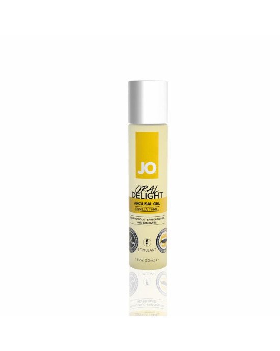Гель для оральних пестощів System JO Oral Delight Vanilla Thrill (30 мл), ефект холод-тепло Гель для оральних пестощів System JO Oral Delight Vanilla Thrill (30 мл), ефект холод-тепло