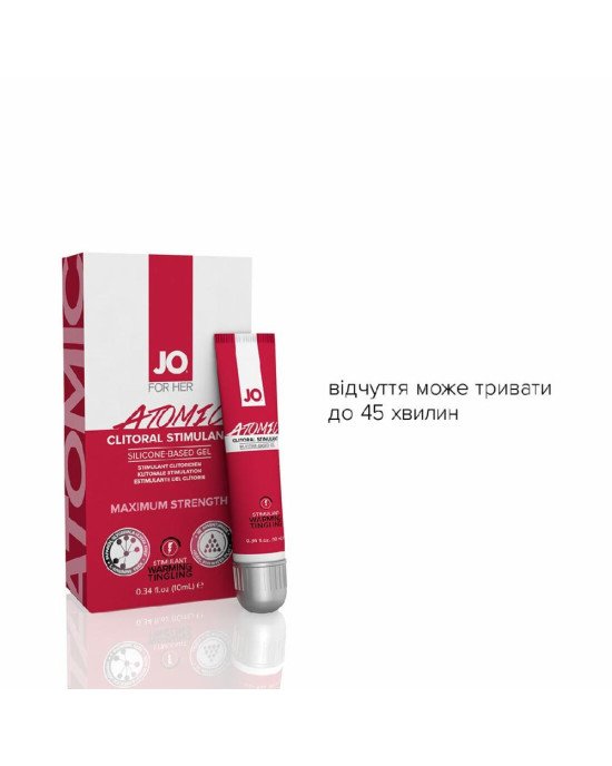 Збудливий гель для клітора System JO ATOMIC WARMING (10 мл), розігрівальний Збудливий гель для клітора System JO ATOMIC WARMING (10 мл), розігрівальний