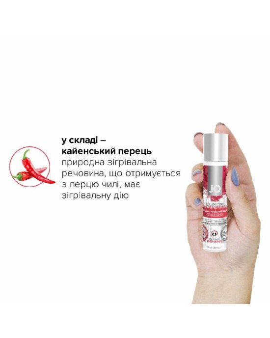 Разогревающий массажный гель и смазка 2-в-1 System JO All-in-one Massage Glide - WARMING (30 мл) Разогревающий массажный гель и смазка 2-в-1 System JO All-in-one Massage Glide - WARMING (30 мл)